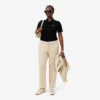 Damen-Poloshirt L.12.D Slim Fit aus gerippter Baumwolle Damen-Poloshirt L.12.D Slim Fit aus gerippter Baumwolle