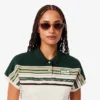 Damen-Poloshirt „Made in France“ in Slim Fit mit Streifen Damen-Poloshirt „Made in France“ in Slim Fit mit Streifen