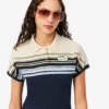 Damen-Poloshirt „Made in France“ in Slim Fit mit Streifen Damen-Poloshirt „Made in France“ in Slim Fit mit Streifen