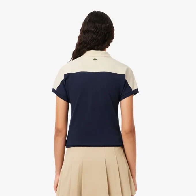 Damen-Poloshirt „Made in France“ in Slim Fit mit Streifen Damen-Poloshirt „Made in France“ in Slim Fit mit Streifen