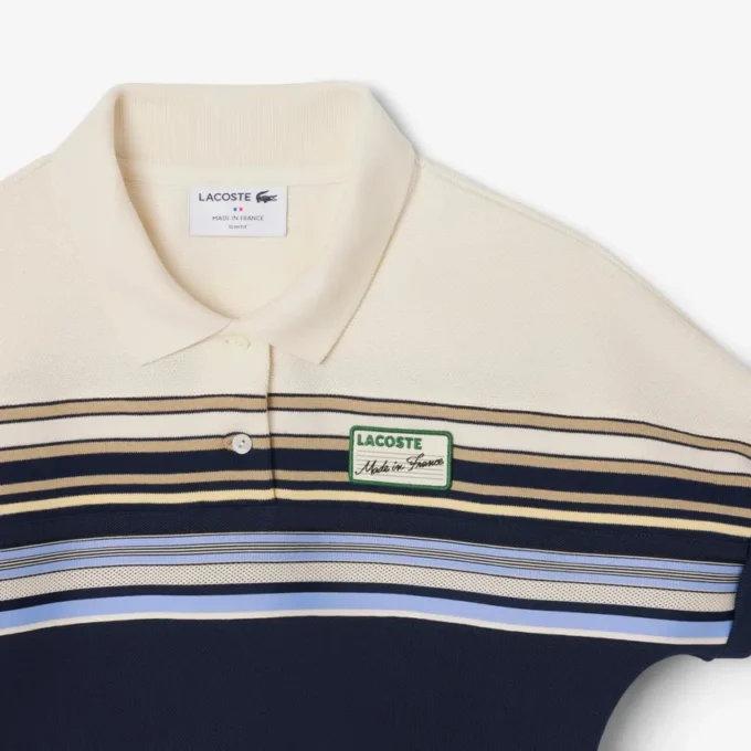 Damen-Poloshirt „Made in France“ in Slim Fit mit Streifen Damen-Poloshirt „Made in France“ in Slim Fit mit Streifen