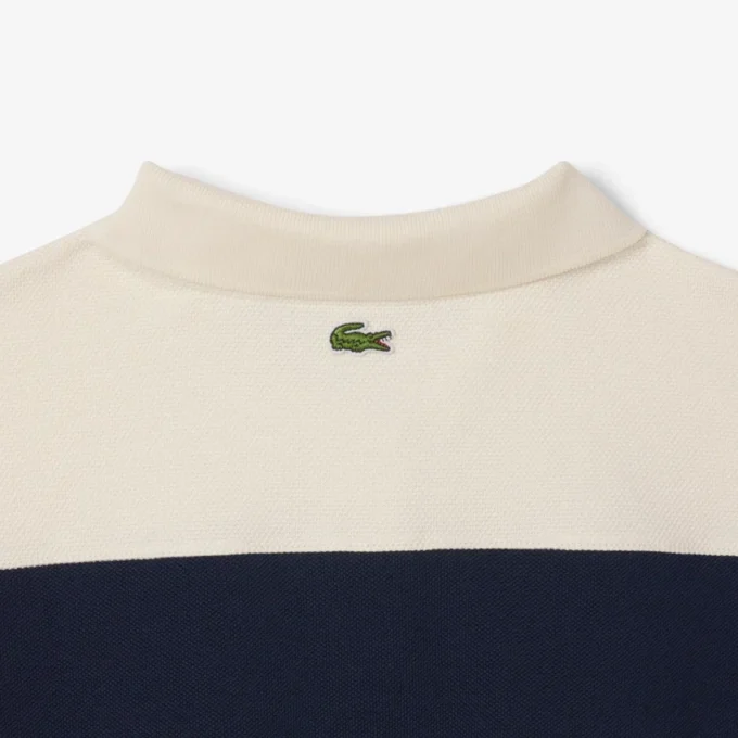 Damen-Poloshirt „Made in France“ in Slim Fit mit Streifen Damen-Poloshirt „Made in France“ in Slim Fit mit Streifen
