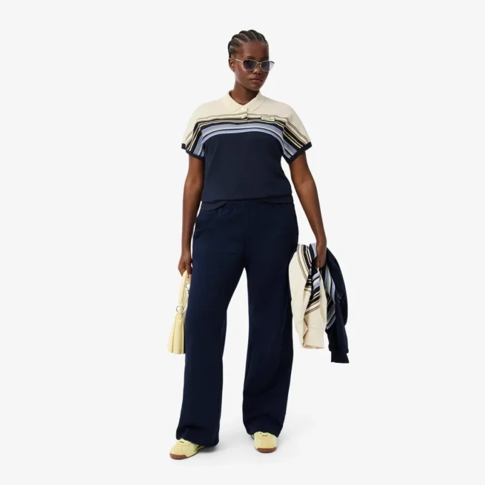 Damen-Poloshirt „Made in France“ in Slim Fit mit Streifen Damen-Poloshirt „Made in France“ in Slim Fit mit Streifen