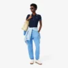 Damen-Poloshirt mit schmaler Passform und Zierdetails L.12.D Damen-Poloshirt mit schmaler Passform und Zierdetails L.12.D