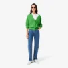 Damen-Poloshirt mit schmaler Passform und Zierdetails L.12.D Damen-Poloshirt mit schmaler Passform und Zierdetails L.12.D