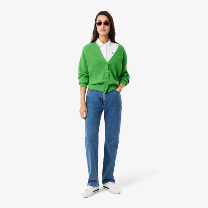Damen-Poloshirt mit schmaler Passform und Zierdetails L.12.D Damen-Poloshirt mit schmaler Passform und Zierdetails L.12.D