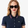 Damen-Poloshirt mit schmaler Passform und Zierdetails L.12.D Damen-Poloshirt mit schmaler Passform und Zierdetails L.12.D
