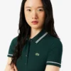 Damen-Poloshirt mit schmaler Passform und Zierdetails L.12.D Damen-Poloshirt mit schmaler Passform und Zierdetails L.12.D