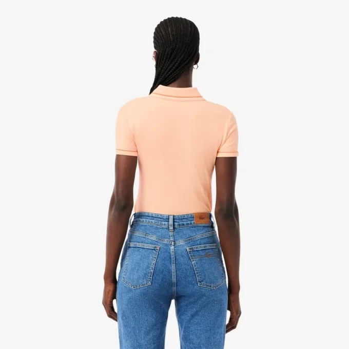 Damen-Poloshirt mit schmaler Passform und Zierdetails L.12.D Damen-Poloshirt mit schmaler Passform und Zierdetails L.12.D