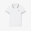 Damen-Poloshirt mit schmaler Passform und Zierdetails L.12.D Damen-Poloshirt mit schmaler Passform und Zierdetails L.12.D