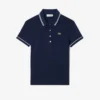 Damen-Poloshirt mit schmaler Passform und Zierdetails L.12.D Damen-Poloshirt mit schmaler Passform und Zierdetails L.12.D