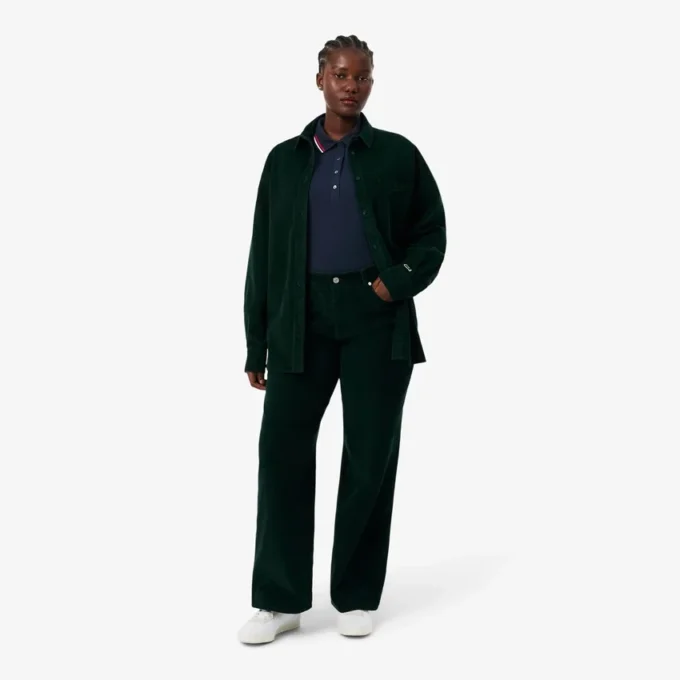Damen-Poloshirt mit schmaler Passform und Zierdetails L.12.D Damen-Poloshirt mit schmaler Passform und Zierdetails L.12.D