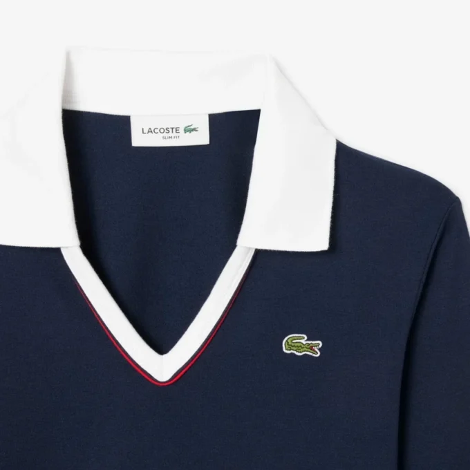 Damen-Poloshirt mit Slim-Fit-Passform und Zierdetails, langärmelig Damen-Poloshirt mit Slim-Fit-Passform und Zierdetails, langärmelig