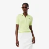 Damen-Poloshirt „Slim Fit Pointelle“ mit L.12.D-Logo Damen-Poloshirt „Slim Fit Pointelle“ mit L.12.D-Logo