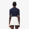 Damen-Poloshirt „Slim Fit Pointelle“ mit L.12.D-Logo Damen-Poloshirt „Slim Fit Pointelle“ mit L.12.D-Logo