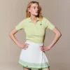 Damen-Poloshirt „Slim Fit Pointelle“ mit L.12.D-Logo Damen-Poloshirt „Slim Fit Pointelle“ mit L.12.D-Logo