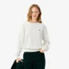 Damen-Pullover aus Baumwolle mit Rundhalsausschnitt und lockerer Passform Damen-Pullover aus Baumwolle mit Rundhalsausschnitt und lockerer Passform