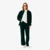 Damen-Pullover aus Baumwolle mit Rundhalsausschnitt und lockerer Passform Damen-Pullover aus Baumwolle mit Rundhalsausschnitt und lockerer Passform