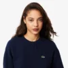 Damen-Pullover aus Baumwolle mit Rundhalsausschnitt und lockerer Passform Damen-Pullover aus Baumwolle mit Rundhalsausschnitt und lockerer Passform