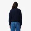 Damen-Pullover aus Baumwolle mit Rundhalsausschnitt und lockerer Passform Damen-Pullover aus Baumwolle mit Rundhalsausschnitt und lockerer Passform
