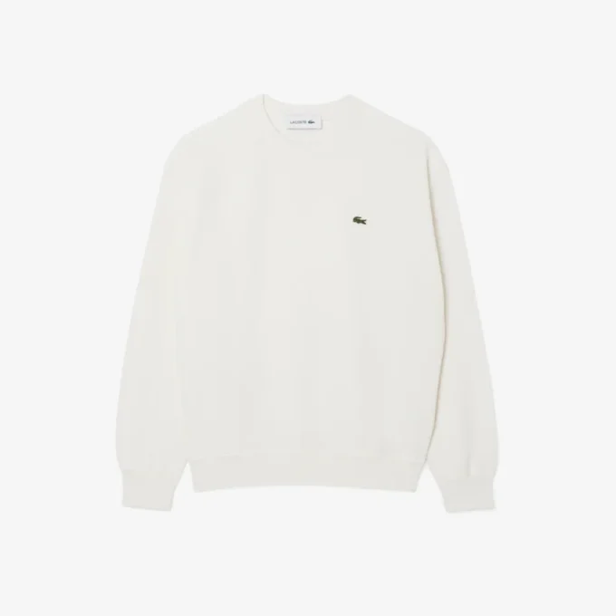 Damen-Pullover aus Baumwolle mit Rundhalsausschnitt und lockerer Passform Damen-Pullover aus Baumwolle mit Rundhalsausschnitt und lockerer Passform