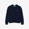 Damen-Pullover aus Baumwolle mit Rundhalsausschnitt und lockerer Passform Damen-Pullover aus Baumwolle mit Rundhalsausschnitt und lockerer Passform