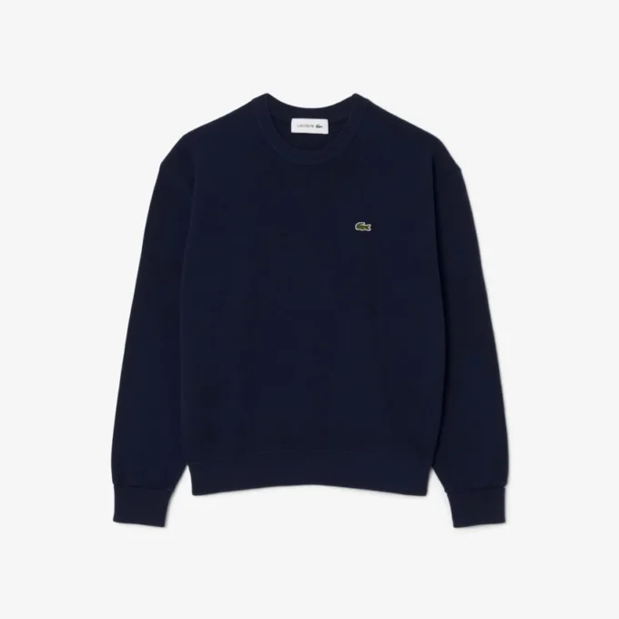 Damen-Pullover aus Baumwolle mit Rundhalsausschnitt und lockerer Passform Damen-Pullover aus Baumwolle mit Rundhalsausschnitt und lockerer Passform