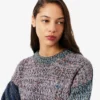 Damen-Pullover aus Woll-Blend mit Rollkragen und Zopfmuster Damen-Pullover aus Woll-Blend mit Rollkragen und Zopfmuster