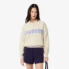 Damen-Pullover aus Wolle mit Intarsien-Logo Damen-Pullover aus Wolle mit Intarsien-Logo