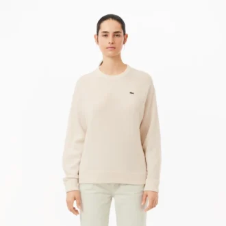 Damen-Pullover aus Wolle mit Moosmaschenmuster in Relaxed Fit Damen-Pullover aus Wolle mit Moosmaschenmuster in Relaxed Fit