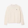 Damen-Pullover aus Wolle mit Moosmaschenmuster in Relaxed Fit Damen-Pullover aus Wolle mit Moosmaschenmuster in Relaxed Fit