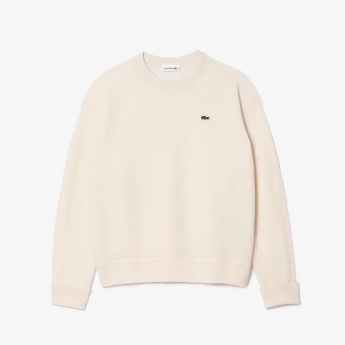 Damen-Pullover aus Wolle mit Moosmaschenmuster in Relaxed Fit Damen-Pullover aus Wolle mit Moosmaschenmuster in Relaxed Fit