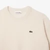 Damen-Pullover aus Wolle mit Moosmaschenmuster in Relaxed Fit Damen-Pullover aus Wolle mit Moosmaschenmuster in Relaxed Fit