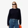 Damen-Pullover aus Wolle mit Moosmuster in lockerer Passform Damen-Pullover aus Wolle mit Moosmuster in lockerer Passform