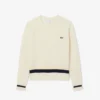 Damen-Pullover aus Wolle mit Zopfmuster Damen-Pullover aus Wolle mit Zopfmuster