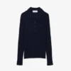 Damen-Pullover aus Wolljersey mit Poloshirt-Kragen Damen-Pullover aus Wolljersey mit Poloshirt-Kragen