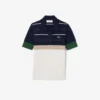 Damen-Pullover mit gestreiftem Poloshirt-Kragen, hergestellt in Frankreich Damen-Pullover mit gestreiftem Poloshirt-Kragen, hergestellt in Frankreich