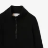 Damen-Pullover mit hohem Kragen aus 3D-Rippstrick Damen-Pullover mit hohem Kragen aus 3D-Rippstrick