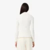Damen-Pullover mit hohem Kragen aus 3D-Rippstrick Damen-Pullover mit hohem Kragen aus 3D-Rippstrick