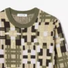 Damen-Pullover mit Rundhalsausschnitt und Grafikprint aus Wolle Damen-Pullover mit Rundhalsausschnitt und Grafikprint aus Wolle