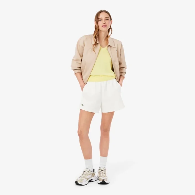 Damen-Shorts aus Double-Face-Piqué Damen-Shorts aus Double-Face-Piqué