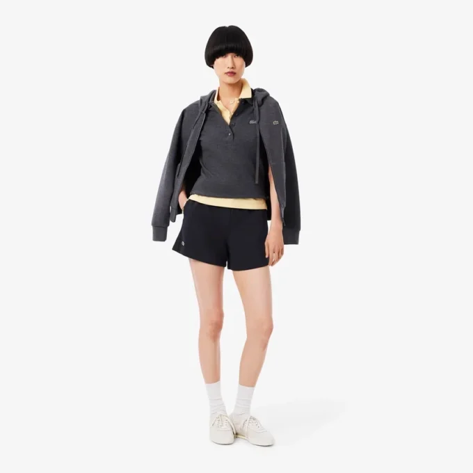 Damen-Shorts aus Double-Face-Piqué Damen-Shorts aus Double-Face-Piqué