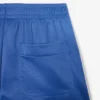 Damen-Shorts aus Satin-Jersey mit Pointelle-Streifen Damen-Shorts aus Satin-Jersey mit Pointelle-Streifen