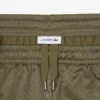 Damen-Shorts aus Satin-Jersey mit Pointelle-Streifen Damen-Shorts aus Satin-Jersey mit Pointelle-Streifen