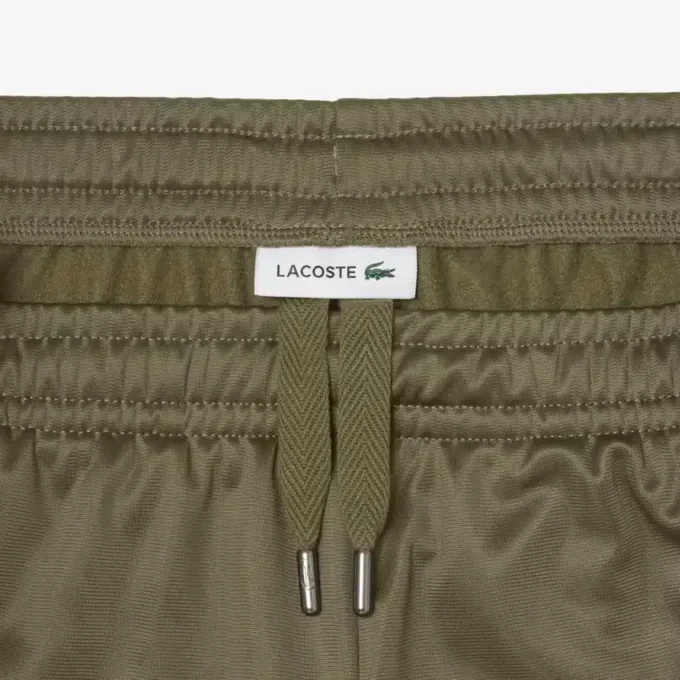 Damen-Shorts aus Satin-Jersey mit Pointelle-Streifen Damen-Shorts aus Satin-Jersey mit Pointelle-Streifen