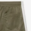 Damen-Shorts aus Satin-Jersey mit Pointelle-Streifen Damen-Shorts aus Satin-Jersey mit Pointelle-Streifen