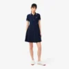 Damen-Skaterkleid mit Stretch-Poloshirt-Kragen Damen-Skaterkleid mit Stretch-Poloshirt-Kragen
