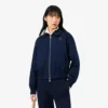 Damen-Stretchjacke mit doppeltem Kragen Damen-Stretchjacke mit doppeltem Kragen
