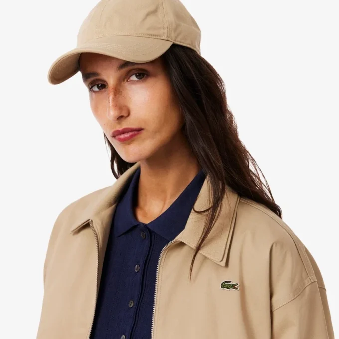 Damen-Stretchjacke mit doppeltem Kragen Damen-Stretchjacke mit doppeltem Kragen