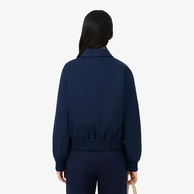 Damen-Stretchjacke mit doppeltem Kragen Damen-Stretchjacke mit doppeltem Kragen